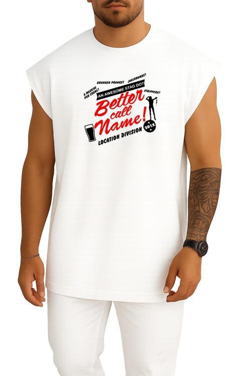 Oversize Better Call Saul Saul Goodman Göğüs Tasarımlı Unisex Spor Atlet