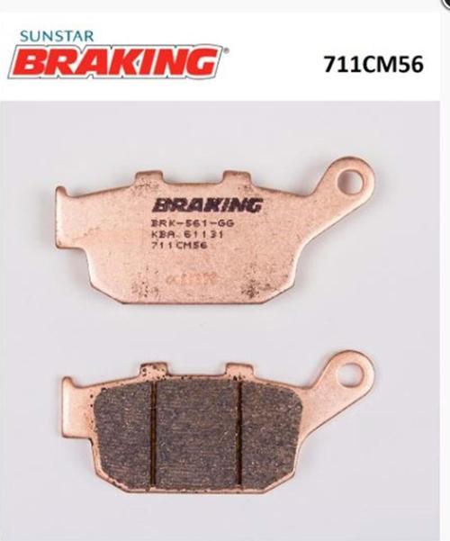 711Cm56 2008-2011 Honda XL 700 Transalp Uyumlu Arka Fren Balatası (Abs siz) Sinterli Balata