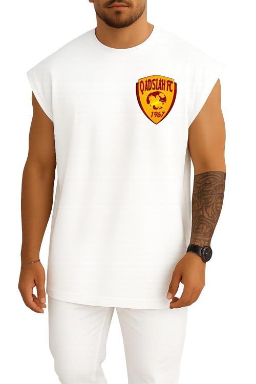 Oversize Al-Qadsiah Fc Logo Cep Tasarımlı Unisex Spor Atlet