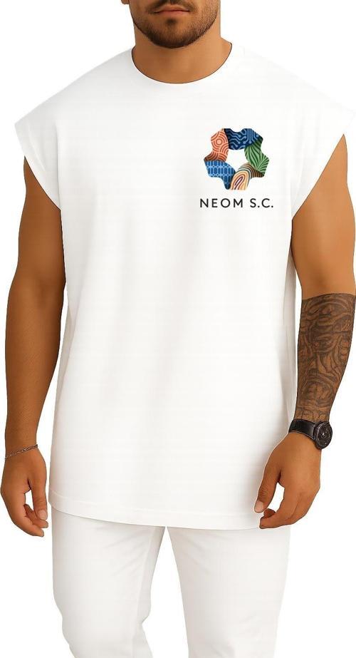 Oversize Neom Sc Saudi Football Cep Tasarımlı Unisex Spor Atlet
