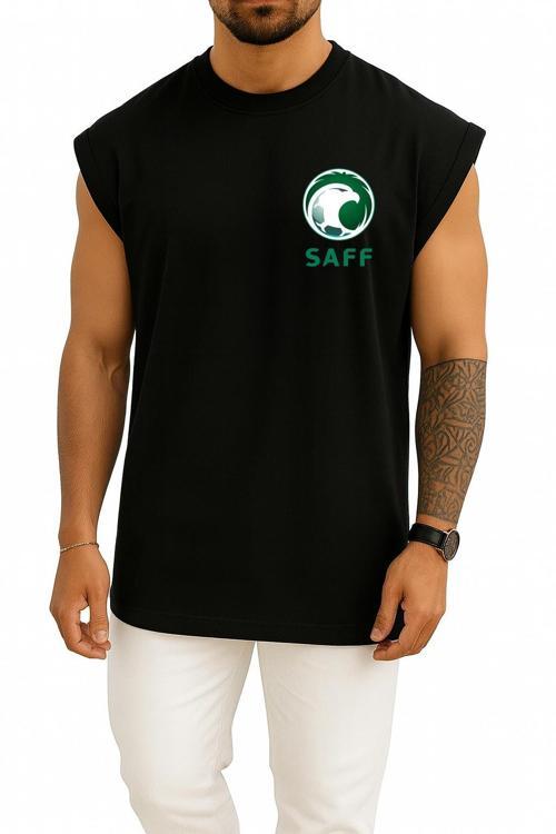 Oversize Saudi Arabia National Football Team Cep Tasarımlı Unisex Spor Atlet