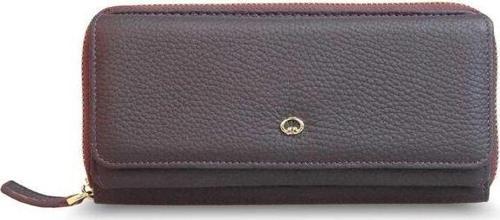 Mat Bordo Hakiki Deri Kadın Cüzdanı P1263