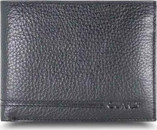 Siyah Bozuk Para Bölmeli Hakiki Deri Erkek Cüzdanı P50