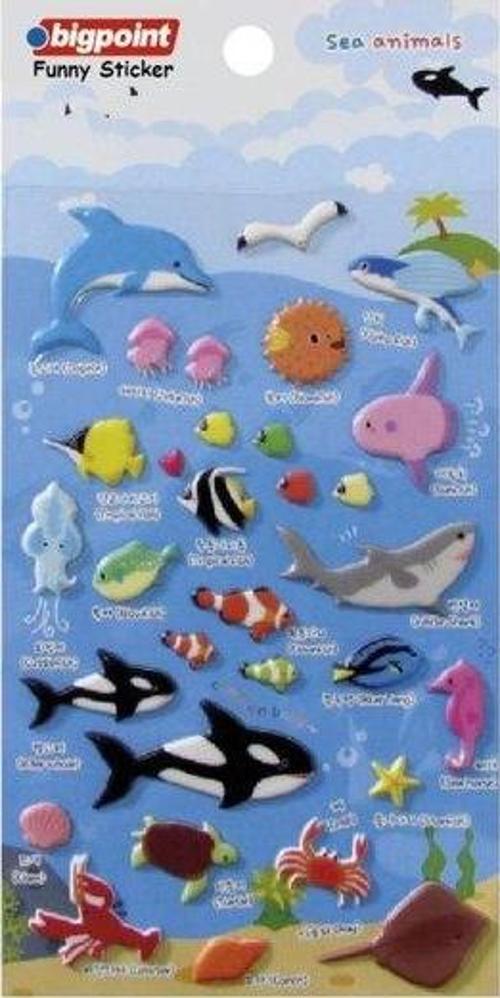 850 Sticker Denız Hayvanları