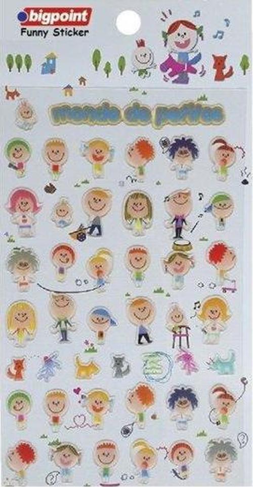 850 Sticker Cocuklar Kabartma