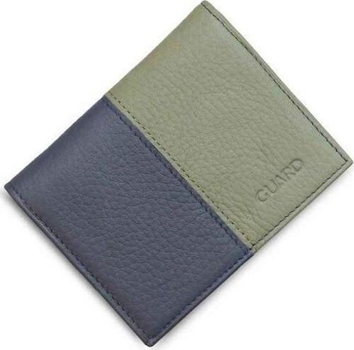 Mat Haki Yeşil - Lacivert Hakiki Deri Erkek Cüzdan P1334