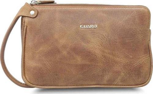 Antik Taba Unisex Çift Fermuarlı El Çantası Hakiki Deri P1831