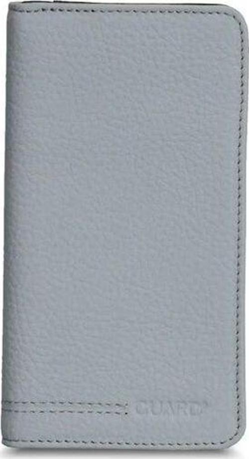 Telefon Girişli Gri Siyah Hakiki Deri Portföy Cüzdan Erkek / Kadın P1419