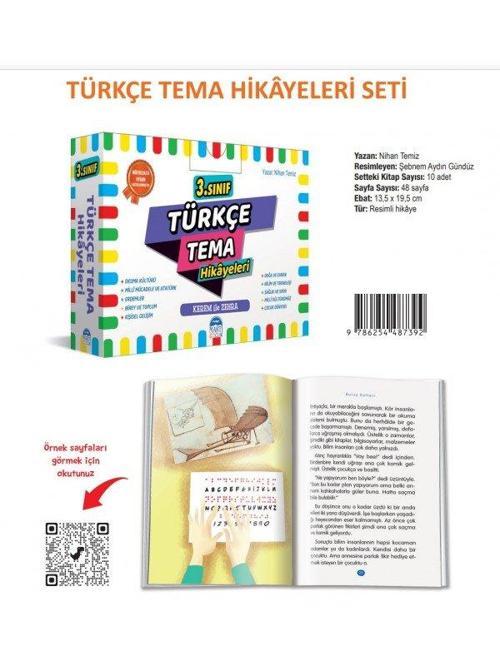 Martı Çocuk Yayınları 3. Sınıf Türkçe Tema Hikayeleri 0922