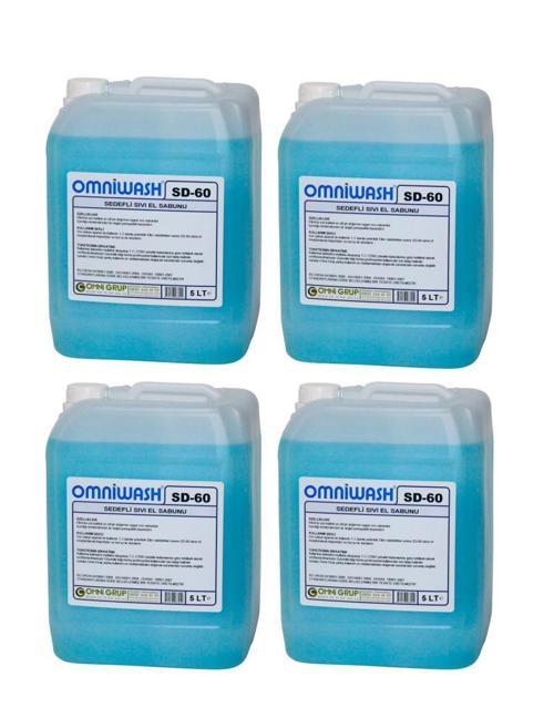 SD-60 Sıvı El Sabunu Nemlendiricili 5000ml 4 Adet