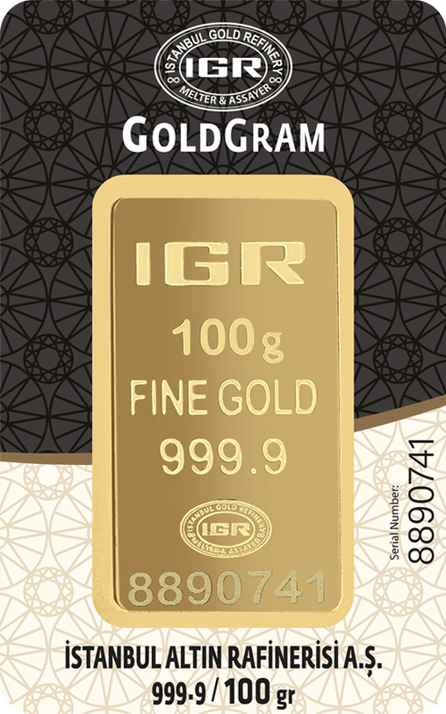 100 GRAM 24 AYAR İAR GRAMALTIN