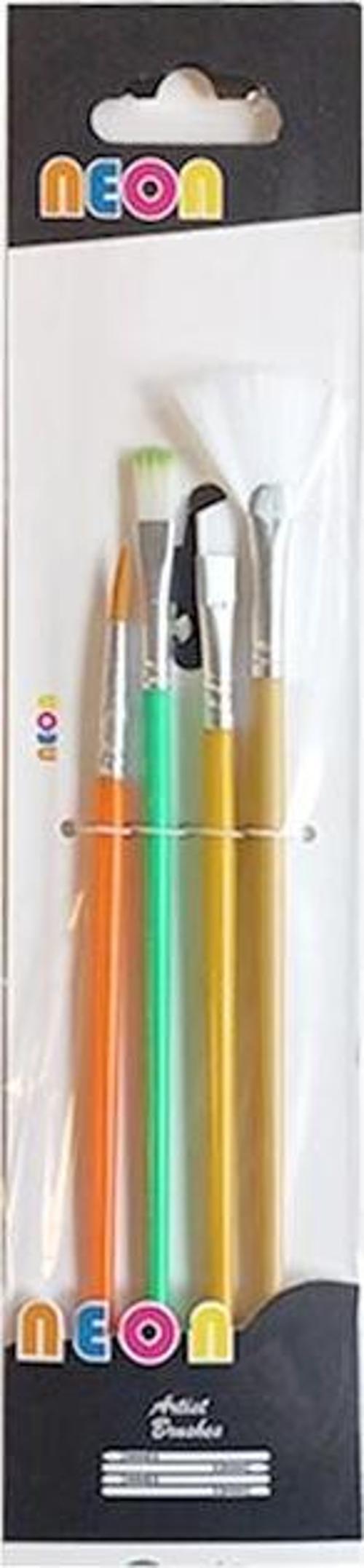 Neon Fırça Seti 4Lü Hkd141 - 2 paket