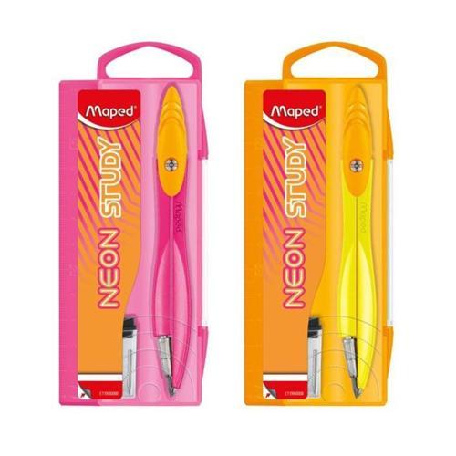 Study Uçlu Pergel + Uç Kutusu Neon (Karışık Renk 1 Adet) 199500