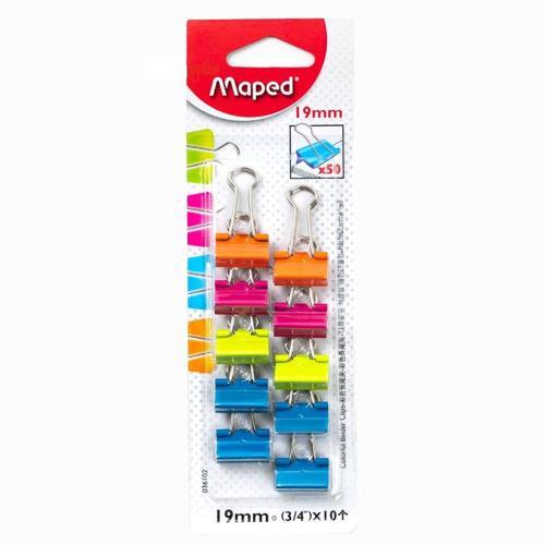 19 Mm Renkli Kıskaç Klips 10 Lu 036102AA