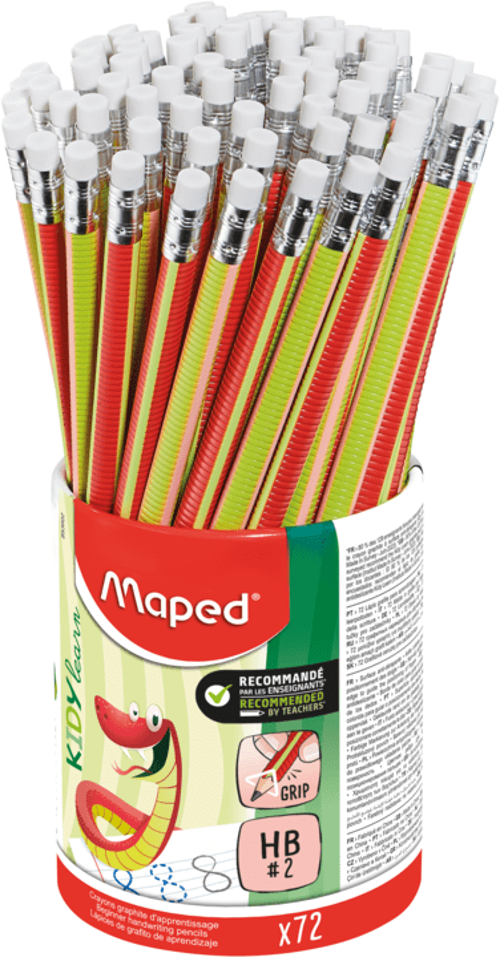 Black Pep'S Kidy Learn Silgili Kurşun Kalem HB 72'Li Kavanoz 853602