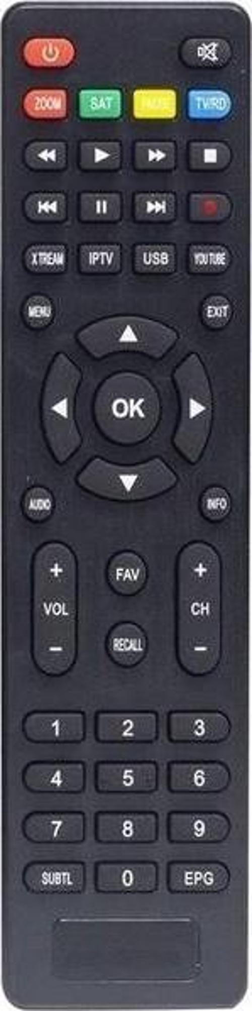 TS-100 T Serisi Xtream Tuşlu Hd Uydu Alıcı Kumandası
