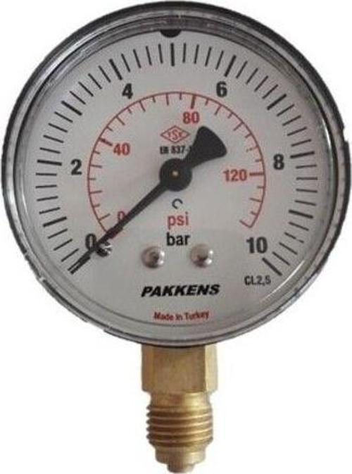 Banyo Tesisatı 0-10 Bar Manometre 63Mm 1/4"