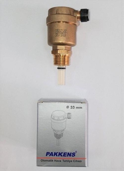 Banyo Tesisatı Otomatik Hava Tahliye Cihazı (1/2" X 10 Bar) Ø33 Mm