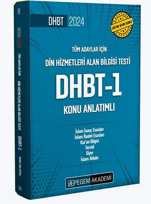 Pegem Akademi Yayıncılık 2024 Din Hizmetleri Alan Bilgisi Testi DHBT-1 Konu Anlatımlı