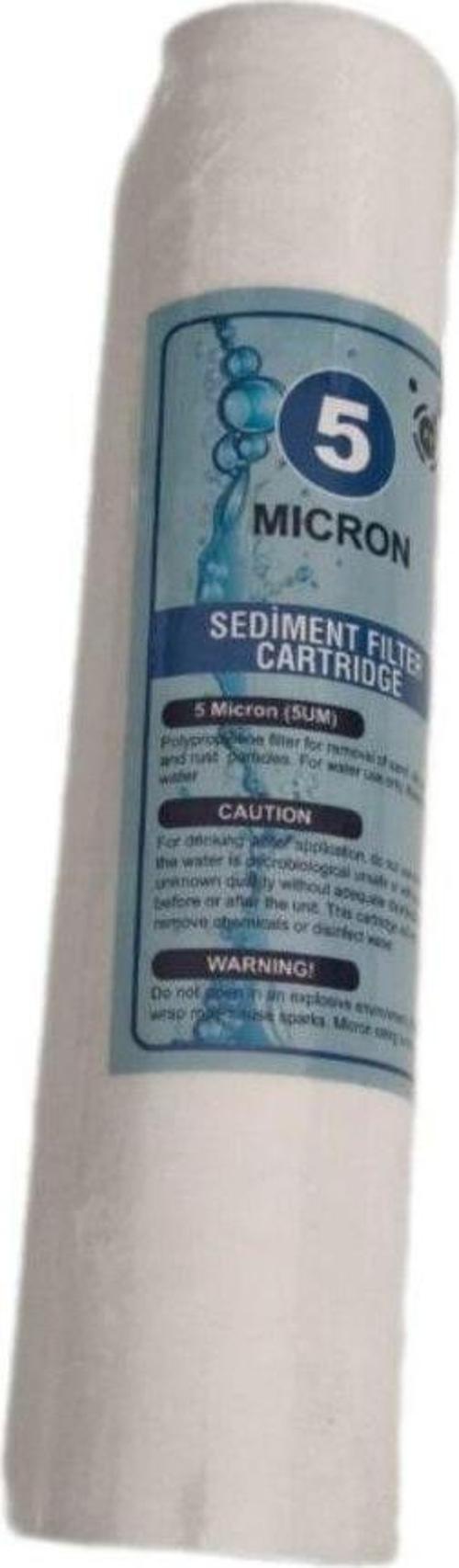 Su Arıtma Cihazı Aksesuarı Tüm Açık Kasa Su Arıtma Cihazlarına Uygun 25 Adet 10 Inç 5 Micron Sediment Filtre