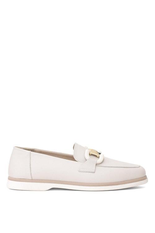 101973608 5I Lenno 5Fx Kadın Loafer Ayakkabı Bej