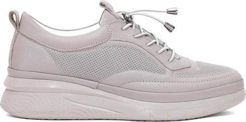 Elit Asasg121C Kadın Hakik Deri Ortopedik Casual Ayakkabı Taş