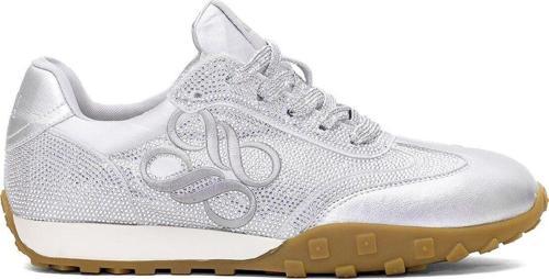 25Y318 Kadın Taşlı Casual Ayakkabı Gümüş