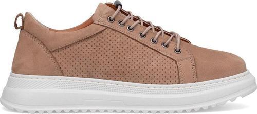 Elit Slgld631-6N Erkek Hakiki Deri Casual Ayakkabı Kum Rengi