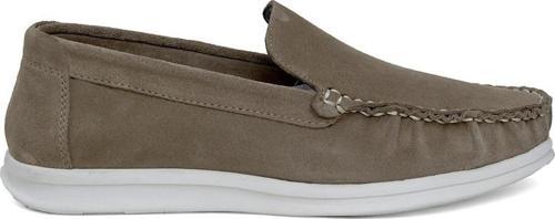 6528S Erkek Hakiki Deri Casual Ayakkabı Vizon