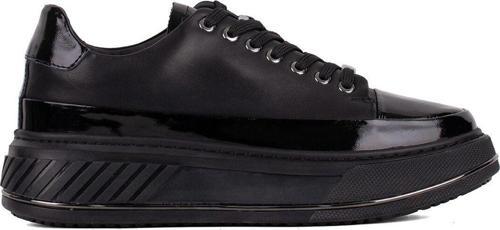 152-20199 Erkek Hakiki Deri Casual Ayakkabı Siyah