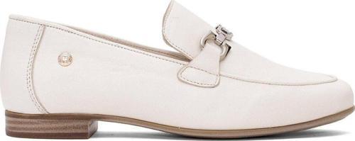 D25Ya-3090 Kadın Hakiki Deri Casual Ayakkabı Kemik