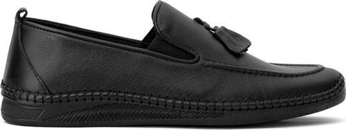 Elit Asbor4242C Erkek Hakiki Deri Rahat Ayakkabı Siyah