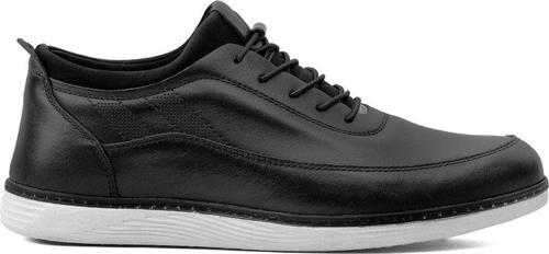 Y4965 Erkek Hakiki Deri Casual Ayakkabı Siyah