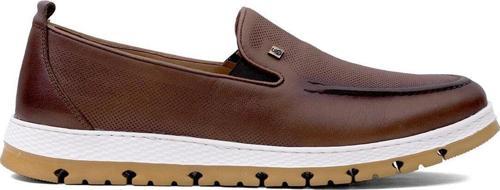 Y6574 Erkek Hakiki Deri Casual Ayakkabı Taba