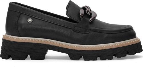 D25Ya-3690 Kadın Hakiki Deri Casual Ayakkabı Siyah