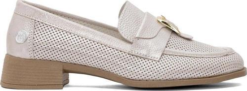 D25Ya-7295 Kadın Hakiki Deri Casual Ayakkabı Bej