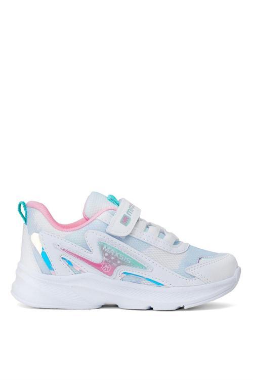 Elit Asmax513 Filet Kız Çocuk Klasik Sneaker Beyaz - Yeşil