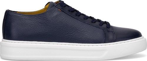 152-17494 Erkek Hakiki Deri Klasik Sneaker Lacivert