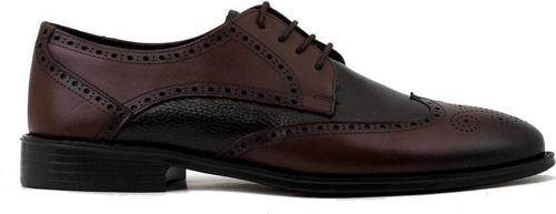 Elit Gtsk1160 Erkek Hakiki Deri Klasik Ayakkabı Kahverengi