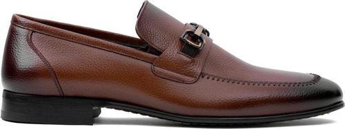 Y4021 Erkek Hakiki Deri Klasik Ayakkabı Taba