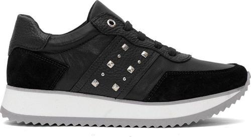 D25Ya-560 Kadın Hakiki Deri Klasik Sneaker Siyah