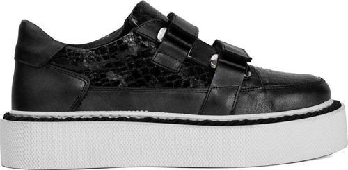 Elit Dk34119 Kadın Hakiki Deri Klasik Sneaker Antrasit