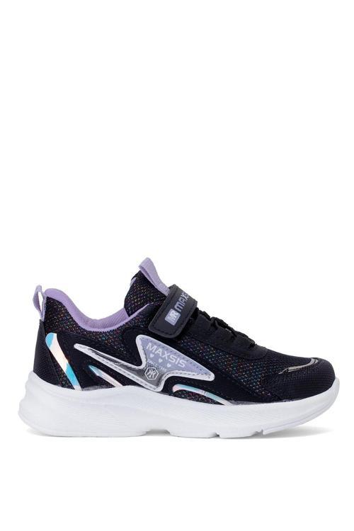 Elit Asmax513 Filet Kız Çocuk Klasik Sneaker Siyah - Lila