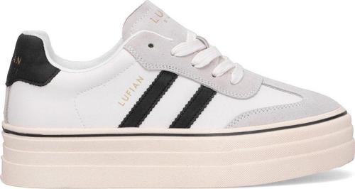 121230025N Angela Kadın Hakiki Deri Klasik Sneaker Beyaz