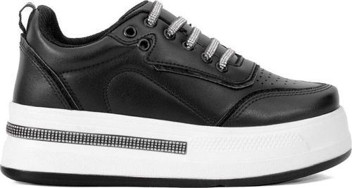 Elit Ysflt319C Kadın Klasik Sneaker Siyah - Beyaz