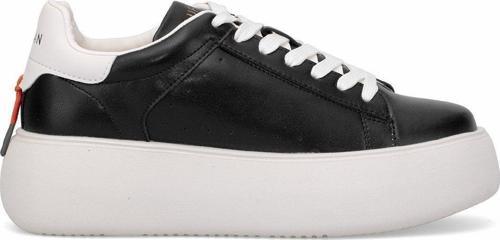 121230031 Marcella Kadın Hakiki Deri Klasik Sneaker Siyah