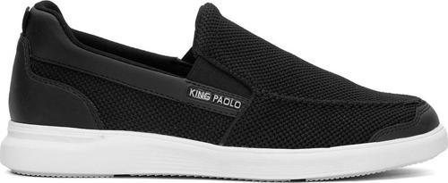 F1182 Loafer Krakers Erkek Memory Foam Casual Ayakkabı Siyah