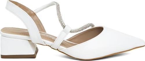 Elit Mst555C Kadın Topuklu Ayakkabı Beyaz