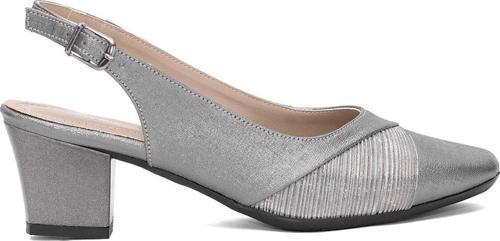 Elit Mst705N Kadın Klasik Topuklu Ayakkabı Platin