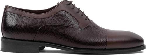 Y4005 Erkek Hakiki Deri Klasik Ayakkabı Kahverengi